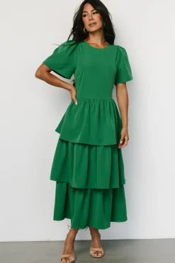 New Baltic Born Cadenza Tiered Maxi Dress | Green