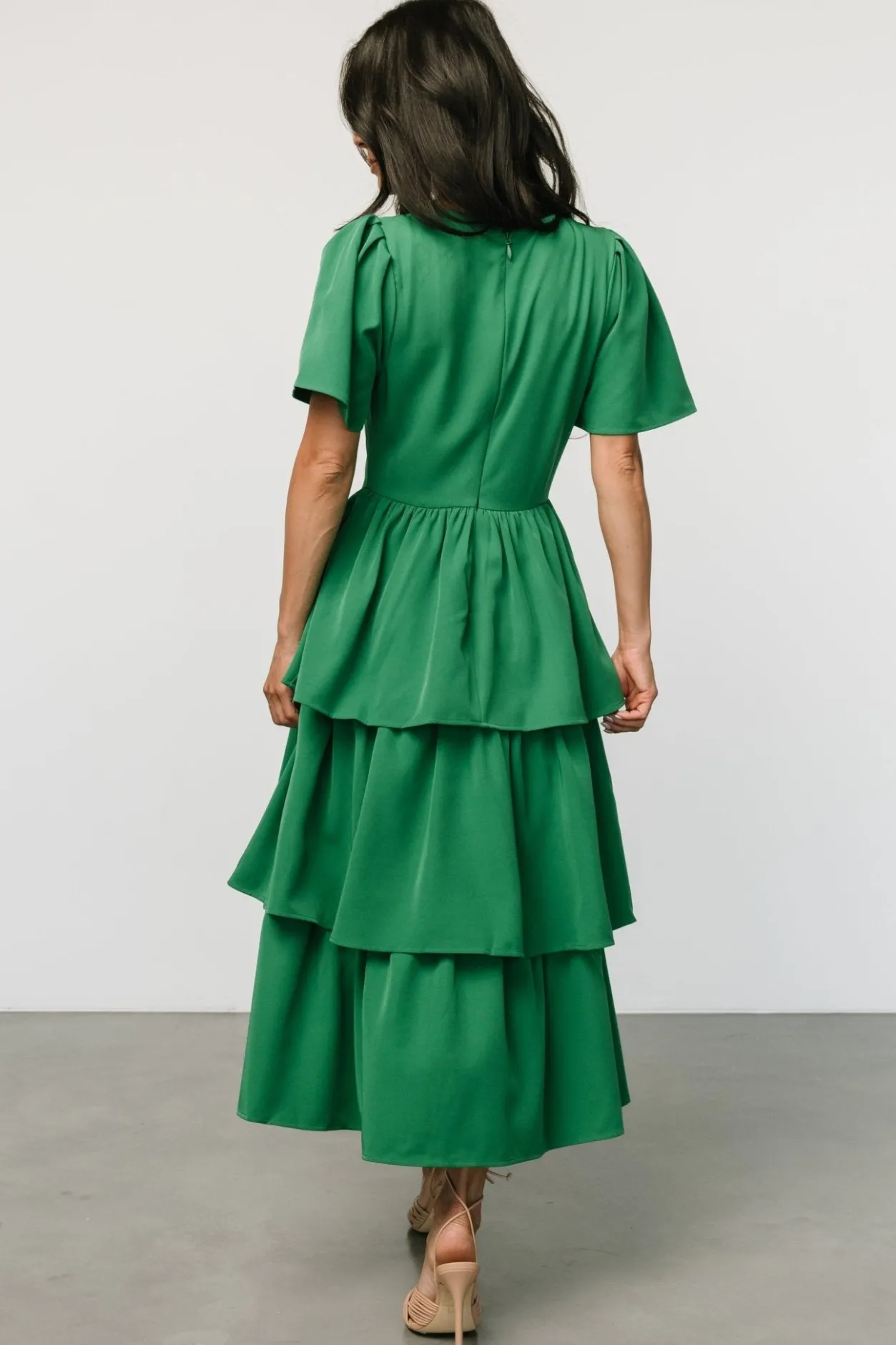 New Baltic Born Cadenza Tiered Maxi Dress | Green