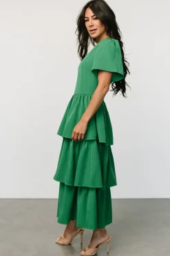 New Baltic Born Cadenza Tiered Maxi Dress | Green