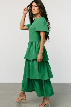 New Baltic Born Cadenza Tiered Maxi Dress | Green