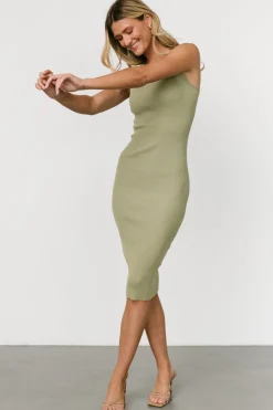 Fashion Baltic Born Caitlyn Ribbed Tank Dress | Sage