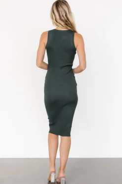 Discount Baltic Born Caitlyn Ribbed Tank Dress | Forest