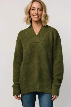 Sale Baltic Born Calgary Oversized Sweater | Olive