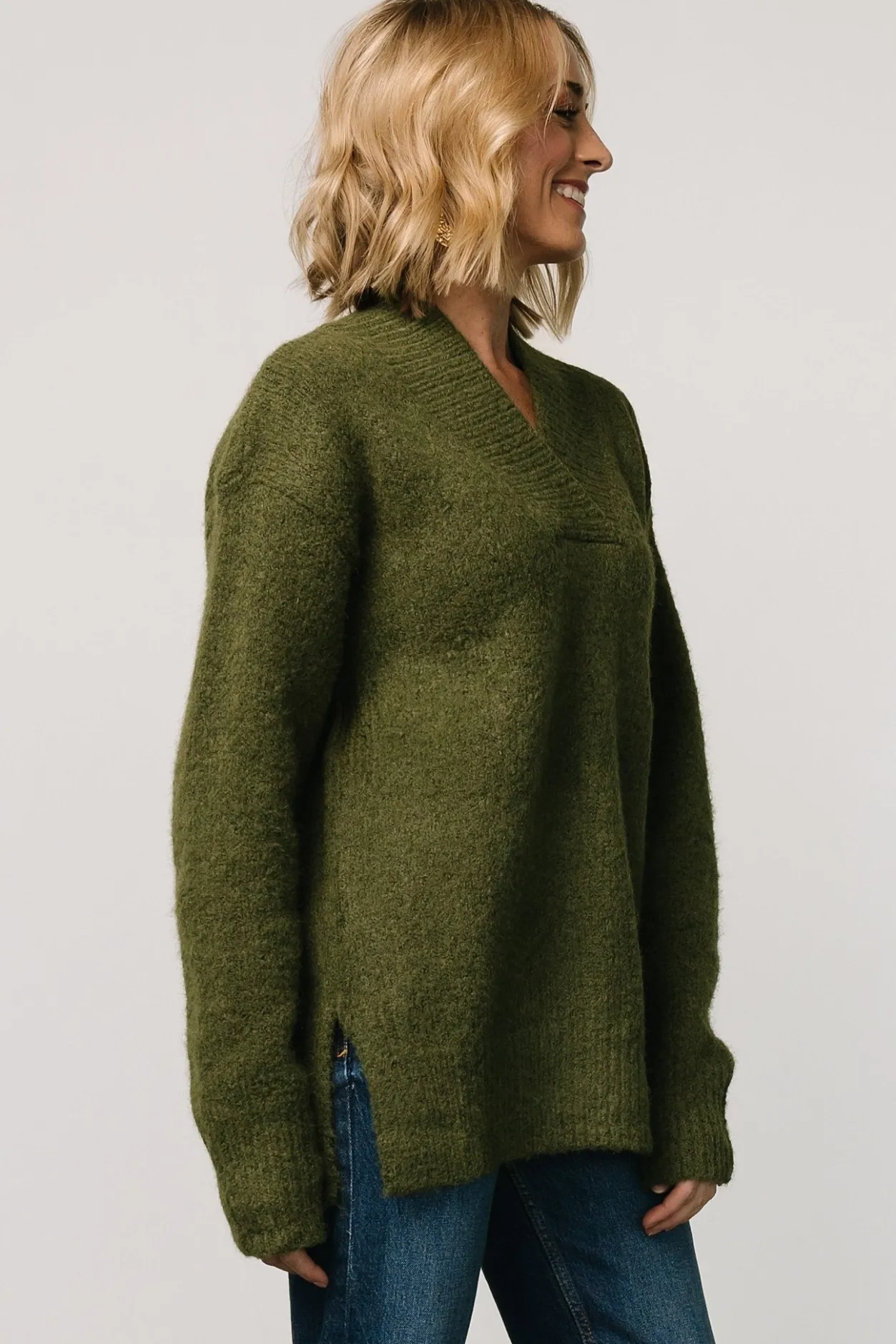 Sale Baltic Born Calgary Oversized Sweater | Olive