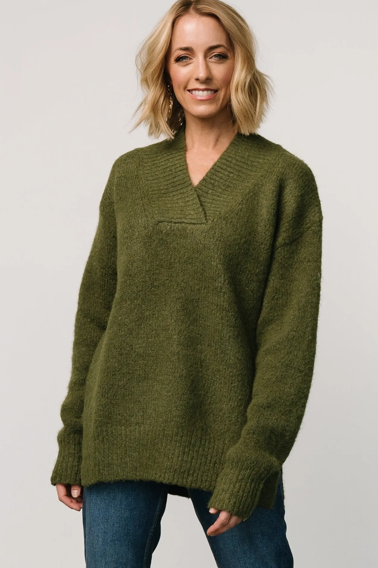 Sale Baltic Born Calgary Oversized Sweater | Olive