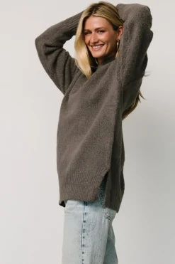 Best Baltic Born Calgary Oversized Sweater | Charcoal