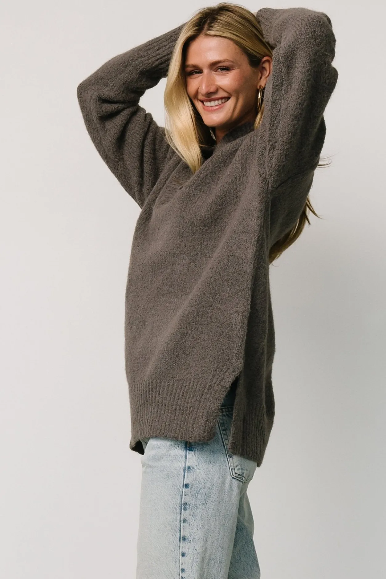 Best Baltic Born Calgary Oversized Sweater | Charcoal