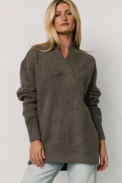 Best Baltic Born Calgary Oversized Sweater | Charcoal