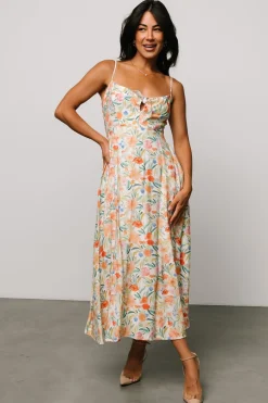 Hot Baltic Born Calista Midi Dress | Multi Floral MultiFloral
