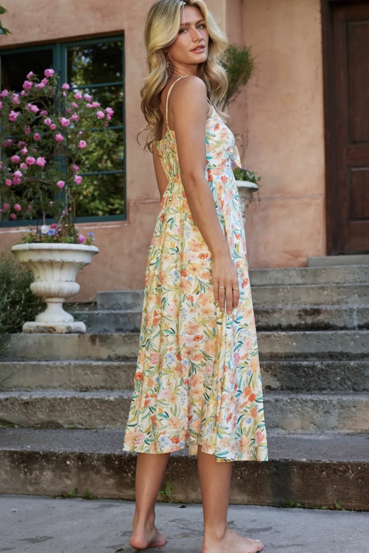 Hot Baltic Born Calista Midi Dress | Multi Floral MultiFloral
