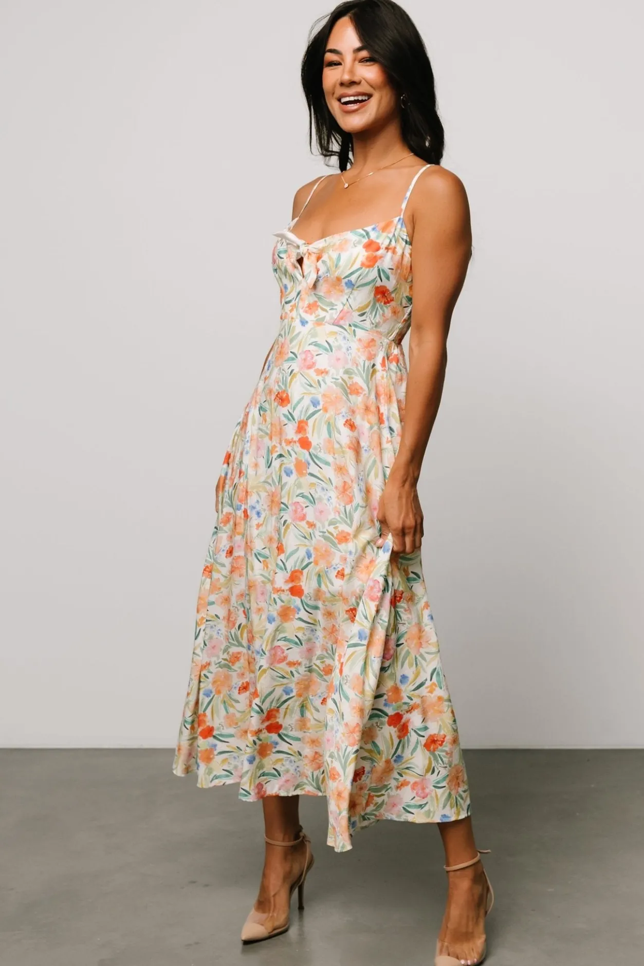 Hot Baltic Born Calista Midi Dress | Multi Floral MultiFloral