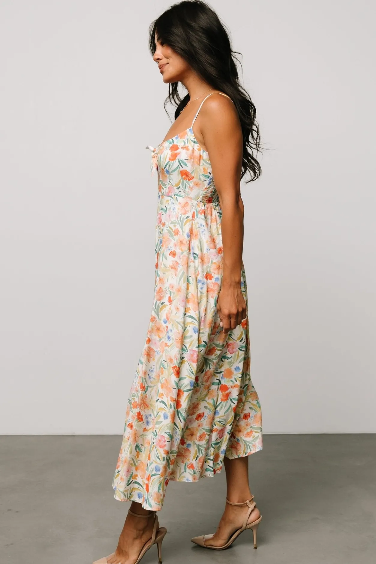 Hot Baltic Born Calista Midi Dress | Multi Floral MultiFloral
