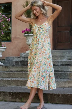 Hot Baltic Born Calista Midi Dress | Multi Floral MultiFloral