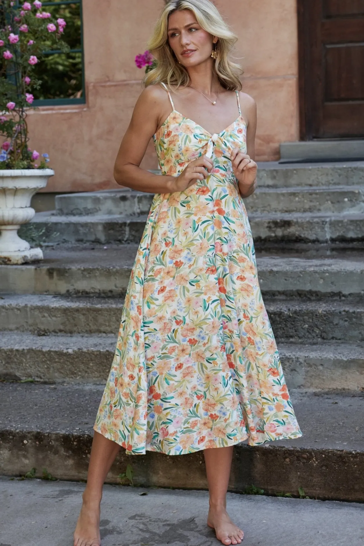 Hot Baltic Born Calista Midi Dress | Multi Floral MultiFloral
