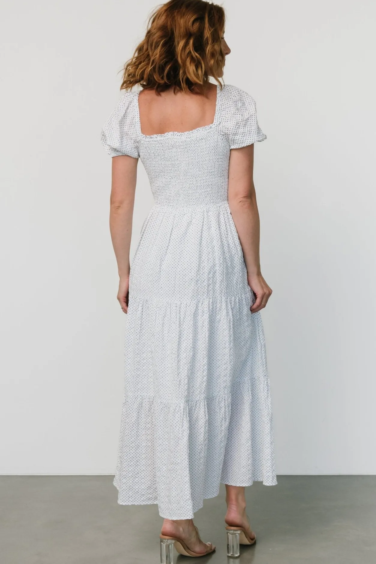 Sale Baltic Born Calliope Smocked Maxi Dress | White Print WhitePrint