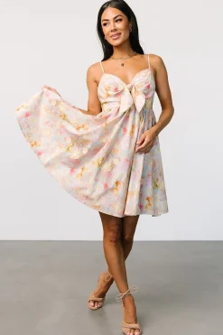 Discount Baltic Born Camellia Mini Dress | Pastel Multi PastelMulti