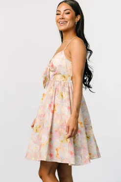 Discount Baltic Born Camellia Mini Dress | Pastel Multi PastelMulti