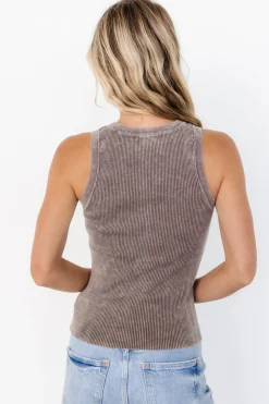 New Baltic Born Cameron Knit Tank Top | Washed Mocha WashedMocha