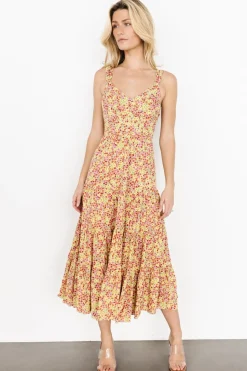 Outlet Baltic Born Campbell Tie Back Dress | Multi Floral MultiFloral