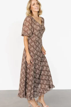Online Baltic Born Camryn Maxi Dress | Brown Floral BrownFloral