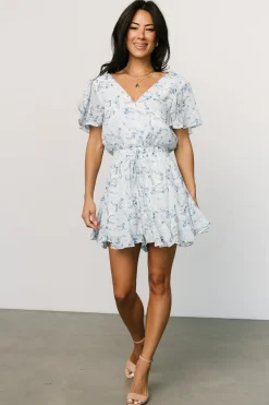 Discount Baltic Born Candy Romper | Off White + Blue OffWhite+Blue