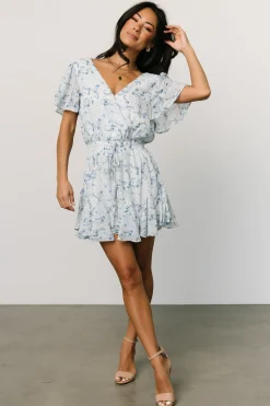 Discount Baltic Born Candy Romper | Off White + Blue OffWhite+Blue