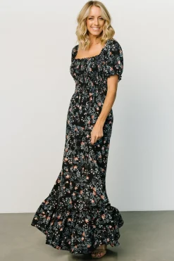 Hot Baltic Born Capri Smocked Maxi Dress | Midnight Floral MidnightFloral