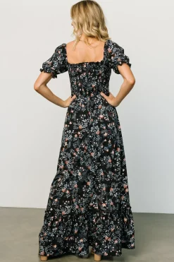 Hot Baltic Born Capri Smocked Maxi Dress | Midnight Floral MidnightFloral