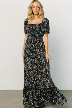 Hot Baltic Born Capri Smocked Maxi Dress | Midnight Floral MidnightFloral