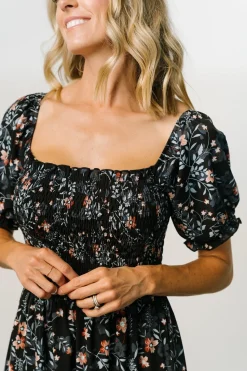 Hot Baltic Born Capri Smocked Maxi Dress | Midnight Floral MidnightFloral