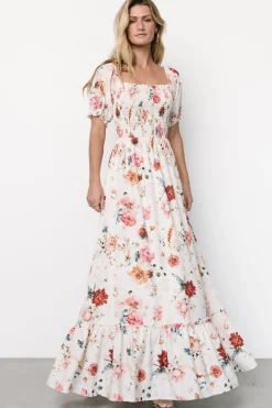 Best Baltic Born Capri Smocked Maxi Dress | Multi Floral MultiFloral