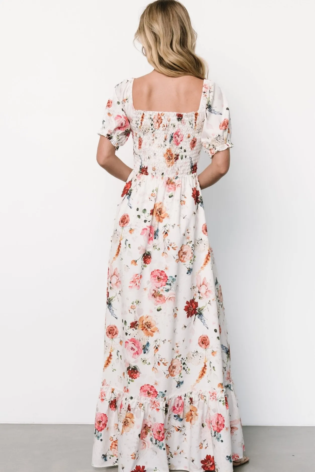Best Baltic Born Capri Smocked Maxi Dress | Multi Floral MultiFloral