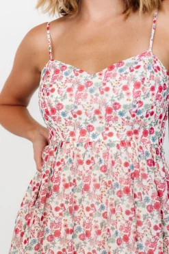 Discount Baltic Born Caprice Tiered Dress | Cream Multi Floral CreamMultiFloral