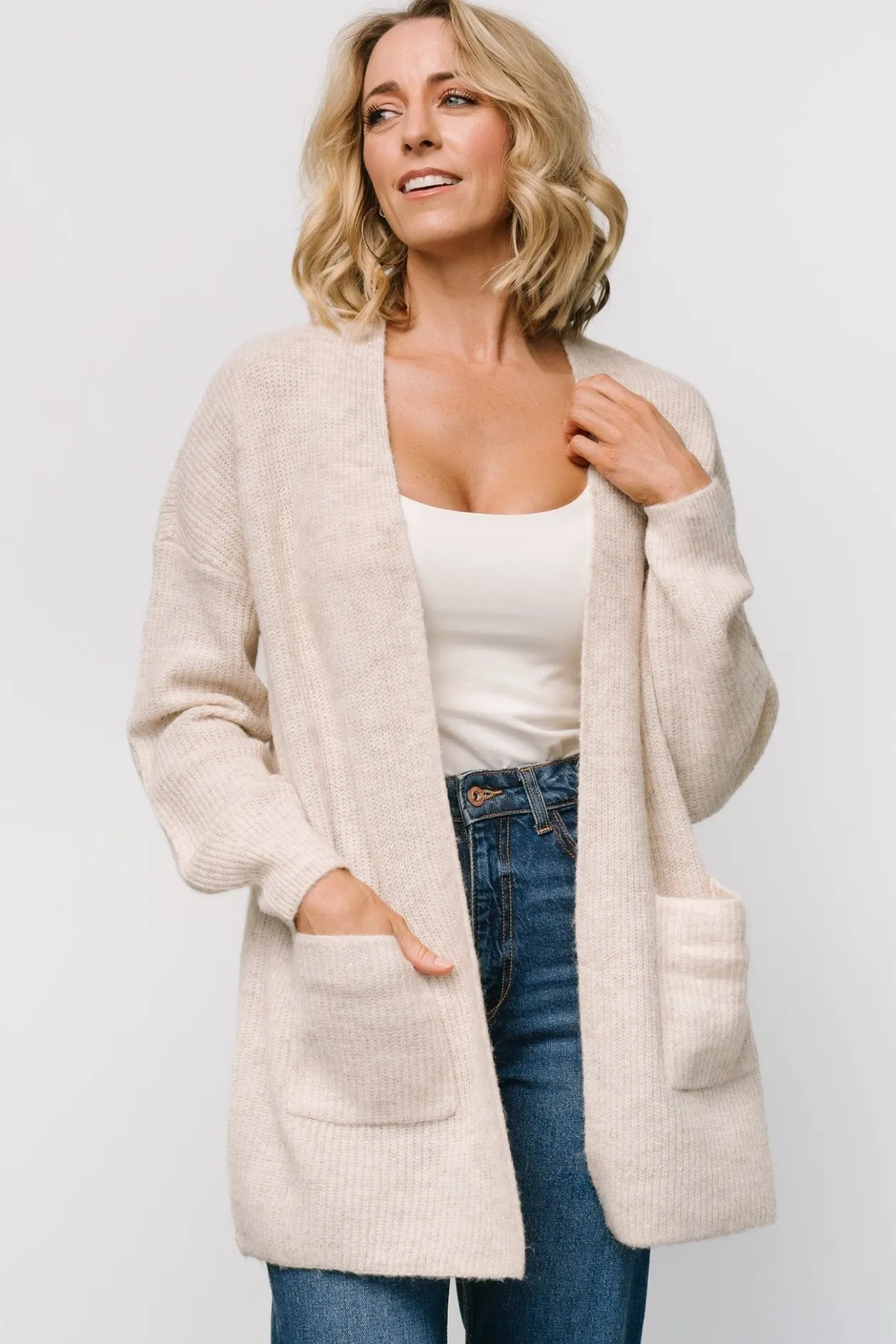 Hot Baltic Born Carianne Knit Cardigan | Natural