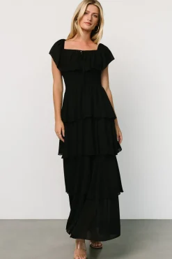 Fashion Baltic Born Carina Off Shoulder Maxi Dress | Black