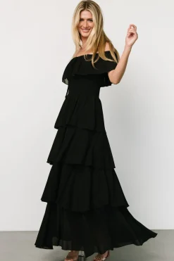 Fashion Baltic Born Carina Off Shoulder Maxi Dress | Black