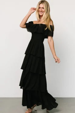 Fashion Baltic Born Carina Off Shoulder Maxi Dress | Black