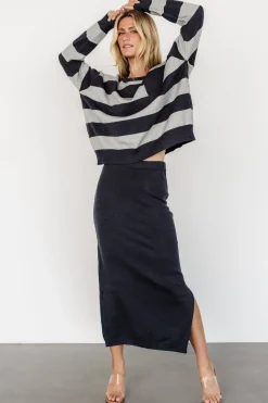 Outlet Baltic Born Carlotta Sweater + Skirt Set | Midnight + Gray Midnight+Gray