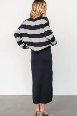 Outlet Baltic Born Carlotta Sweater + Skirt Set | Midnight + Gray Midnight+Gray