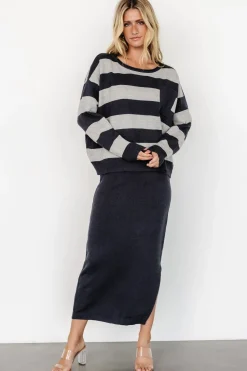 Outlet Baltic Born Carlotta Sweater + Skirt Set | Midnight + Gray Midnight+Gray