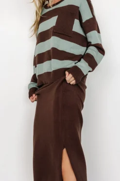Online Baltic Born Carlotta Sweater + Skirt Set | Brown + Turquoise Brown+Turquoise