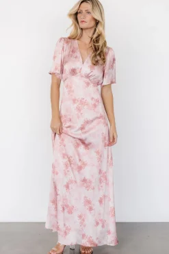 Discount Baltic Born Carmen Maxi Dress | Blush Floral BlushFloral