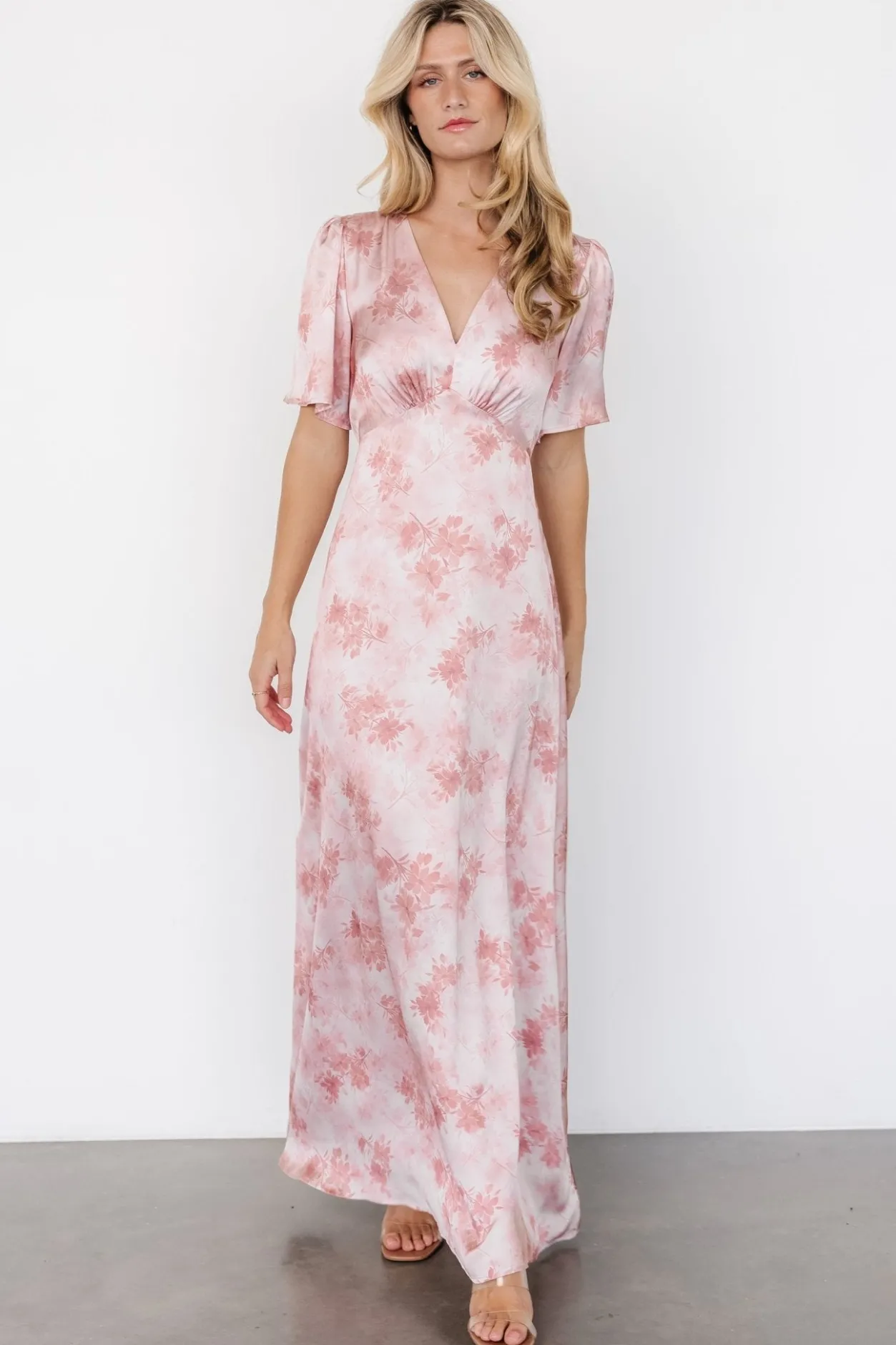 Discount Baltic Born Carmen Maxi Dress | Blush Floral BlushFloral