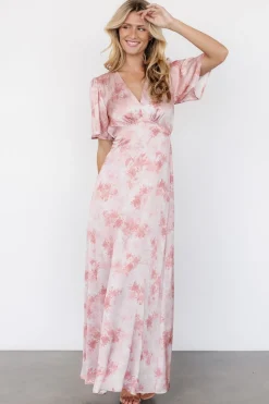 Discount Baltic Born Carmen Maxi Dress | Blush Floral BlushFloral