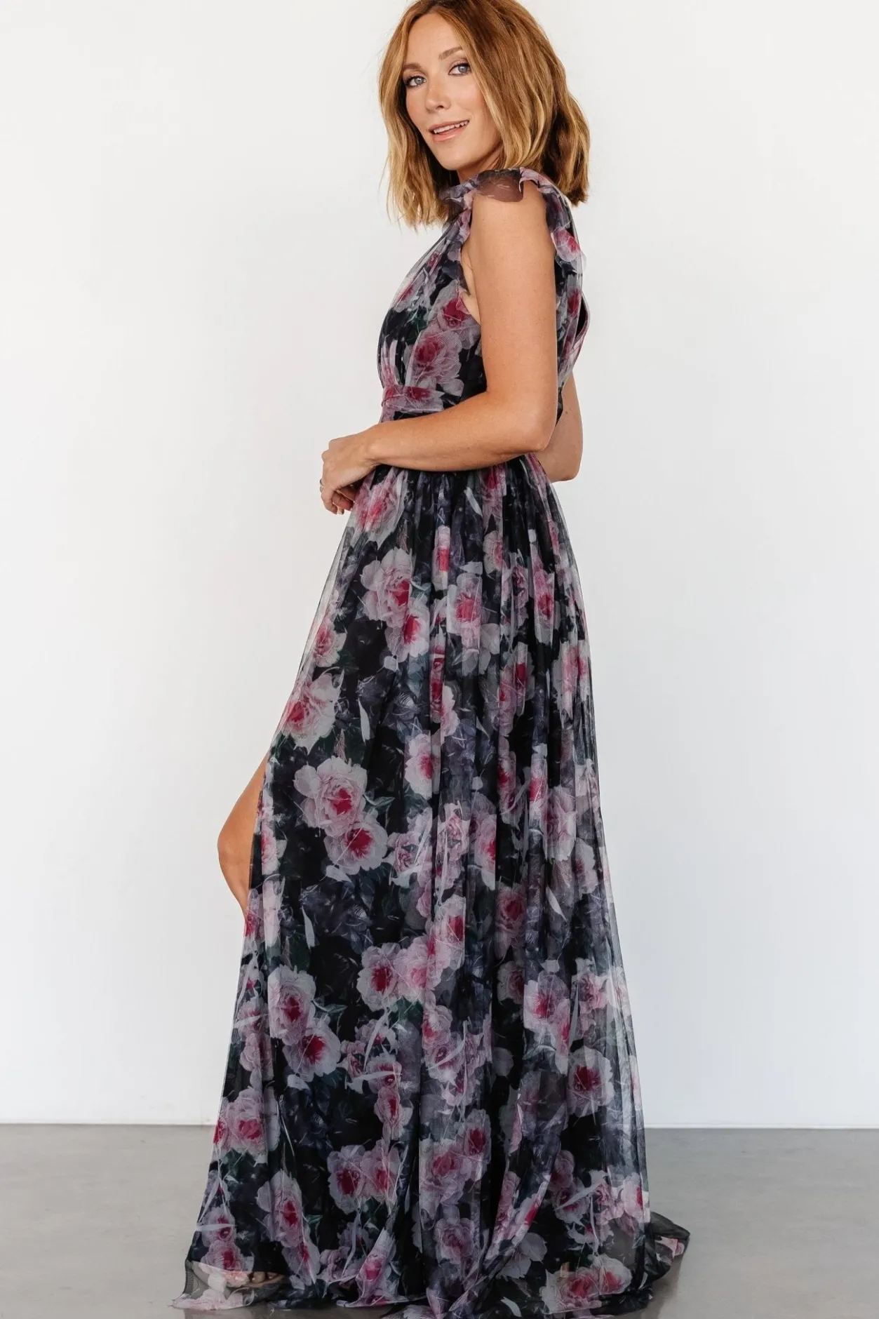 Discount Baltic Born Carmine Maxi Dress | Black Floral BlackFloral