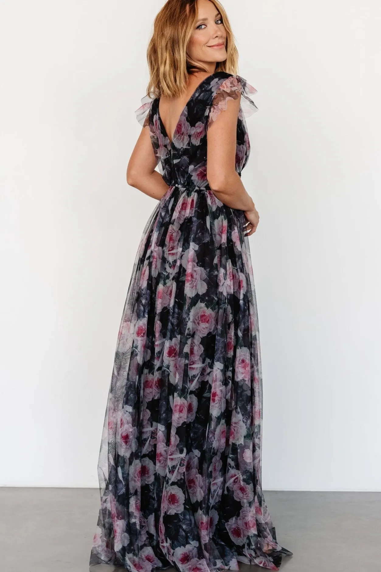 Discount Baltic Born Carmine Maxi Dress | Black Floral BlackFloral