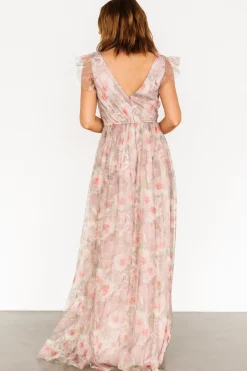 Sale Baltic Born Carmine Maxi Dress | Mauve Floral MauveFloral