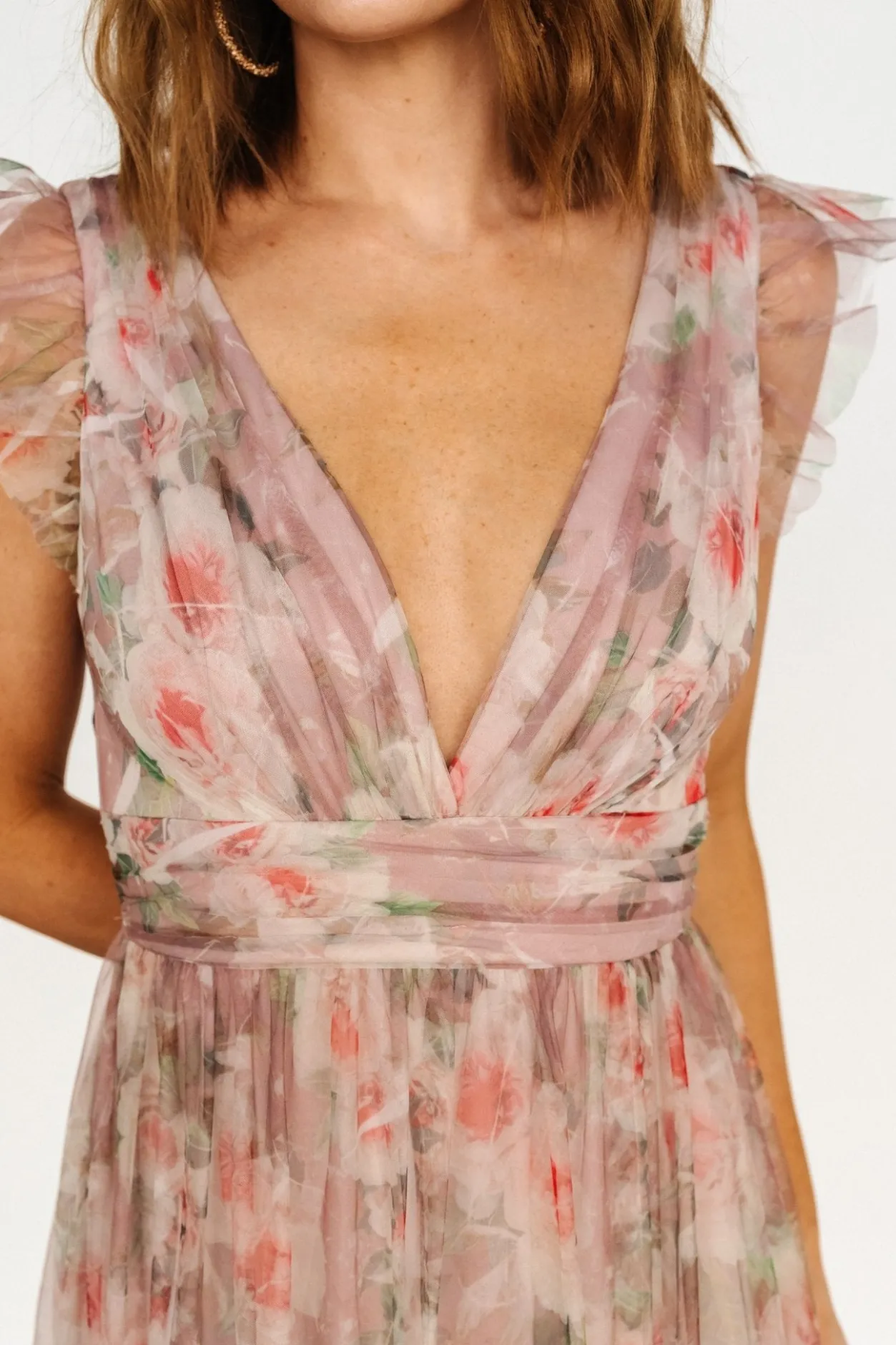 Sale Baltic Born Carmine Maxi Dress | Mauve Floral MauveFloral