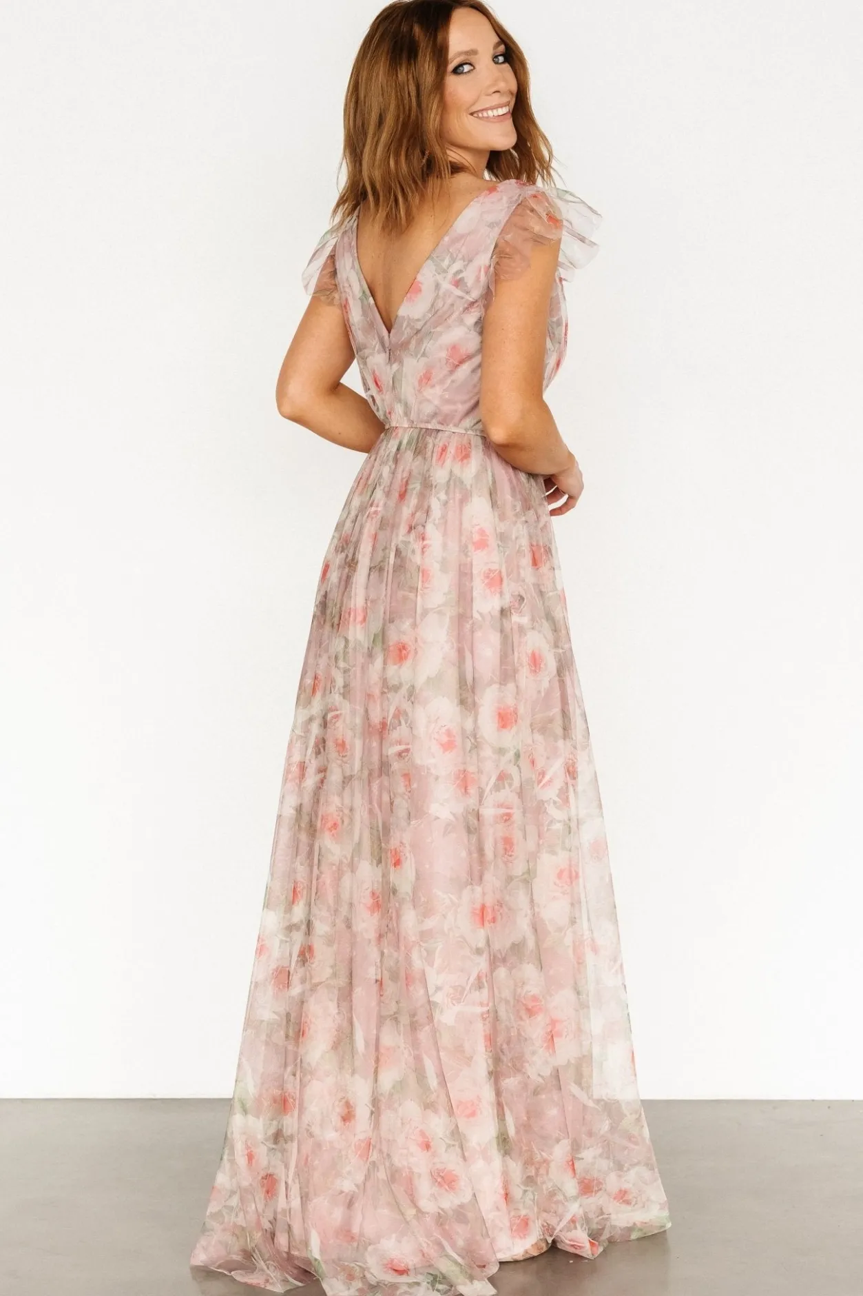 Sale Baltic Born Carmine Maxi Dress | Mauve Floral MauveFloral