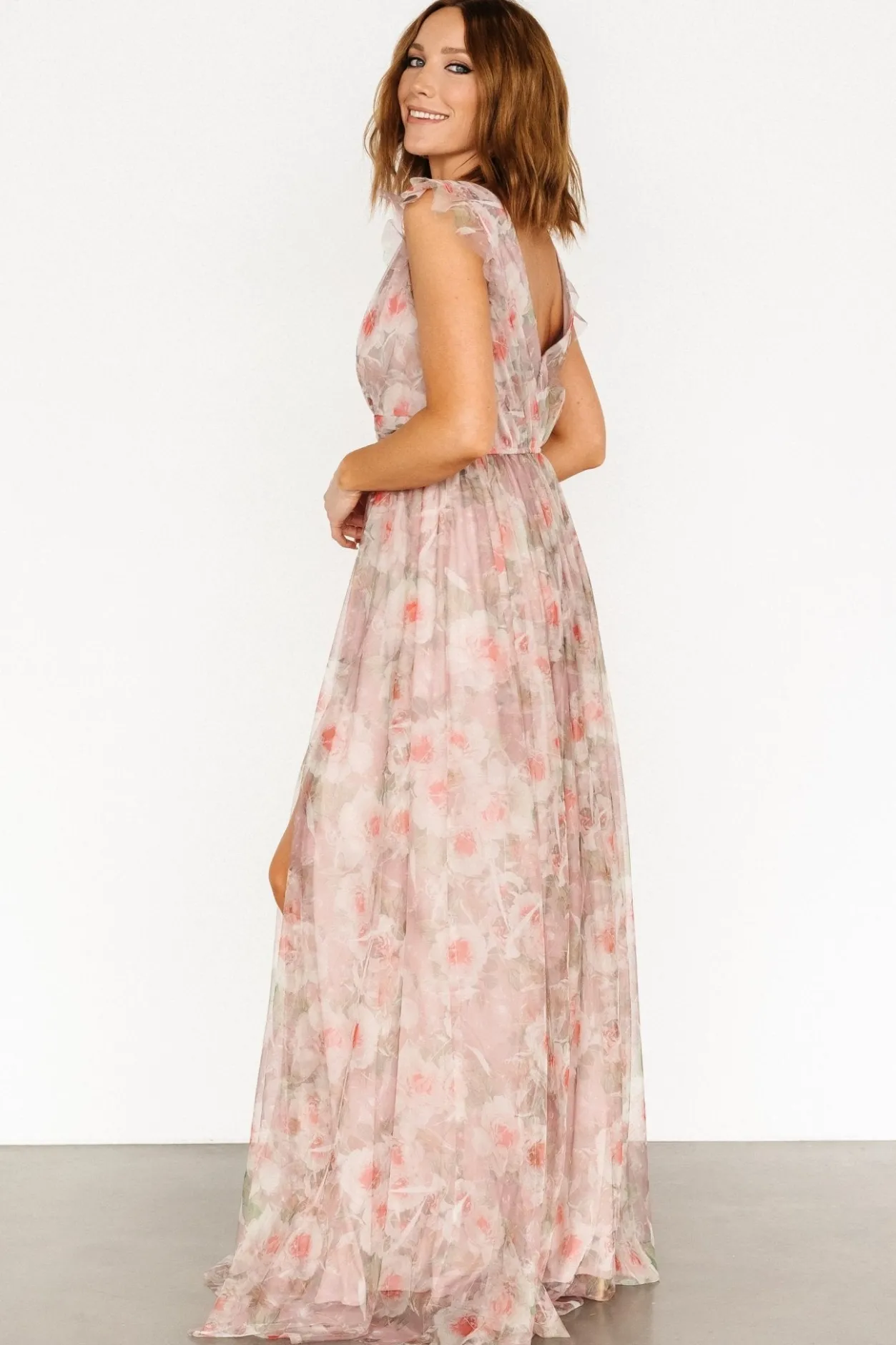 Sale Baltic Born Carmine Maxi Dress | Mauve Floral MauveFloral